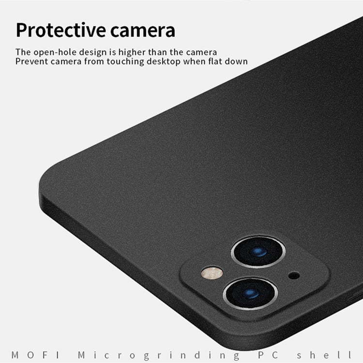 For iPhone 15 MOFI Fandun Series Frosted PC Ultra-thin All-inclusive Phone Case(Blue) - iPhone 15 Cases by MOFI | Online Shopping South Africa | PMC TechLife