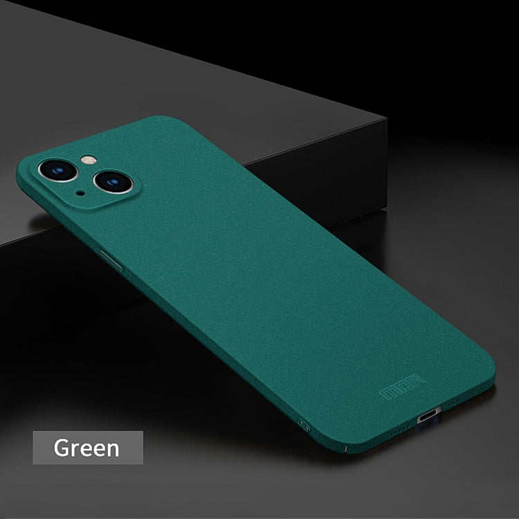 For iPhone 15 MOFI Fandun Series Frosted PC Ultra-thin All-inclusive Phone Case(Green) - free shipping - PMC TechLife - Order now!