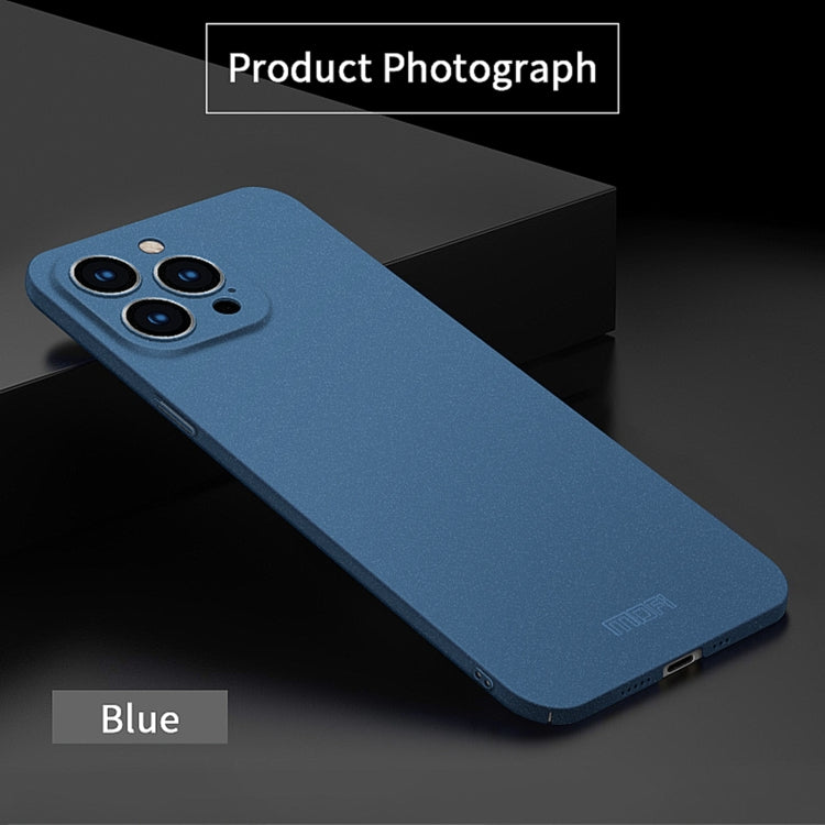 For iPhone 15 Pro MOFI Fandun Series Frosted PC Ultra-thin All-inclusive Phone Case(Blue) - iPhone 15 Pro Cases by MOFI | Online Shopping South Africa | PMC TechLife | Buy Now Pay Later Mobicred