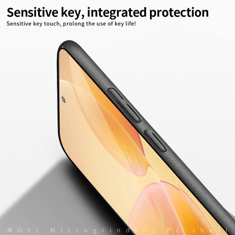 For Xiaomi Redmi K70 / K70 Pro MOFI Fandun Series Frosted PC Ultra-thin All-inclusive Phone Case(Blue) - Xiaomi Cases by MOFI | Online Shopping South Africa | PMC Jewellery | Buy Now Pay Later Mobicred