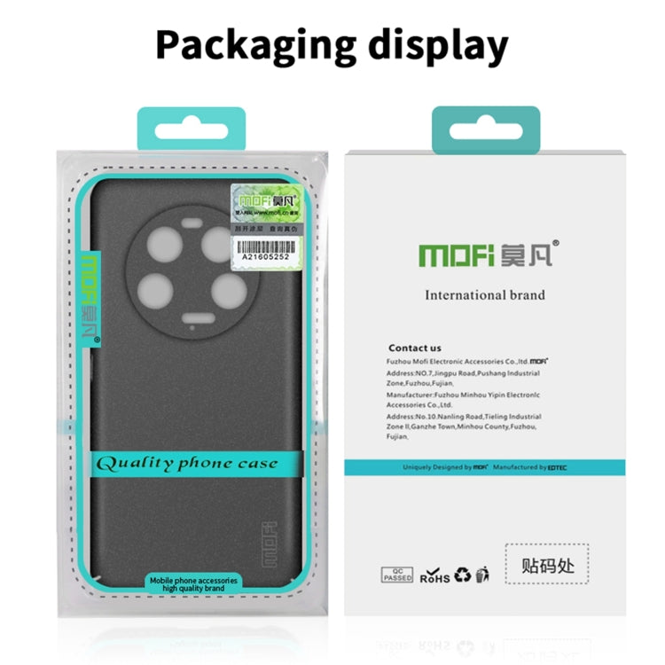 For Xiaomi 14 Ultra MOFI Fandun Series Frosted PC Ultra-thin All-inclusive Phone Case(Black) - 14 Ultra Cases by MOFI | Online Shopping South Africa | PMC TechLife | Buy Now Pay Later Mobicred