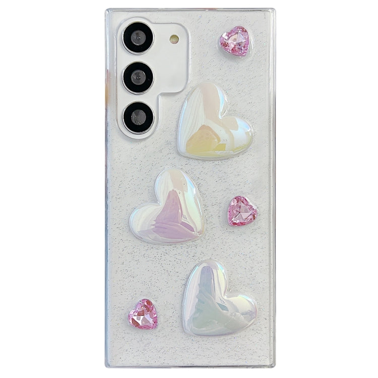 For Samsung Galaxy S23 5G Love Epoxy TPU Protective Case(Pink) - Galaxy S23 5G Cases by PMC TechLife | Online Shopping South Africa | PMC TechLife
