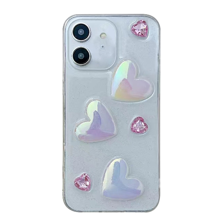 For iPhone 12 Love Epoxy TPU Phone Case(Pink) - free shipping - PMC TechLife - Order now!