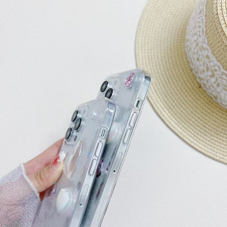 For iPhone 13 Pro Max Love Epoxy TPU Phone Case(Pink) - free shipping - PMC TechLife - Order now!