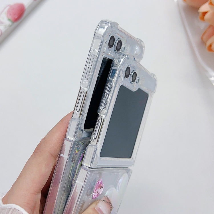 For Samsung Galaxy Z Flip5 Love Epoxy TPU Phone Case(Pink) - free shipping - PMC TechLife - Order now!