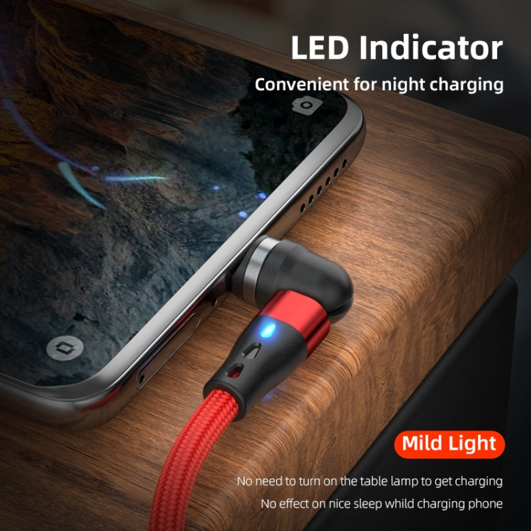 ENKAY 3 in 1 3A USB to Type-C / 8 Pin / Micro USB Magnetic 540 Degrees Rotating Fast Charging Cable, Length:2m(Black) - Charging Cable & Head by ENKAY | Online Shopping South Africa | PMC Jewellery | Buy Now Pay Later Mobicred