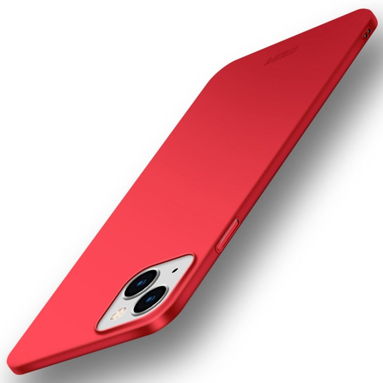 For iPhone 15 Pro MOFI Frosted PC Ultra-thin Hard Phone Case(Red) - iPhone 15 Pro Cases by MOFI | Online Shopping South Africa | PMC TechLife | Buy Now Pay Later Mobicred