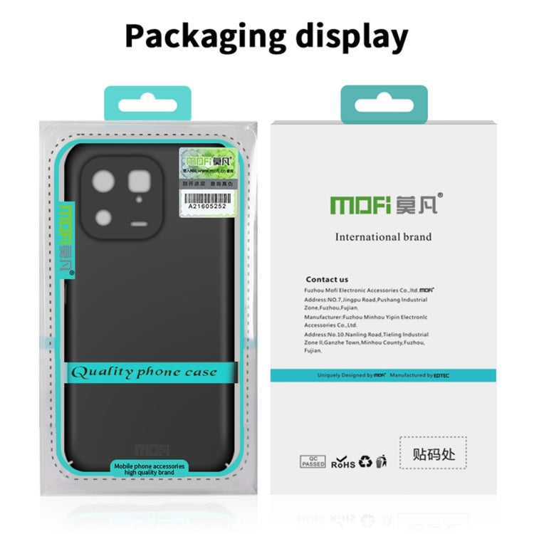 For iPhone 15 MOFI Frosted PC Ultra-thin Hard Phone Case(Black) - iPhone 15 Cases by MOFI | Online Shopping South Africa | PMC TechLife | Buy Now Pay Later Mobicred