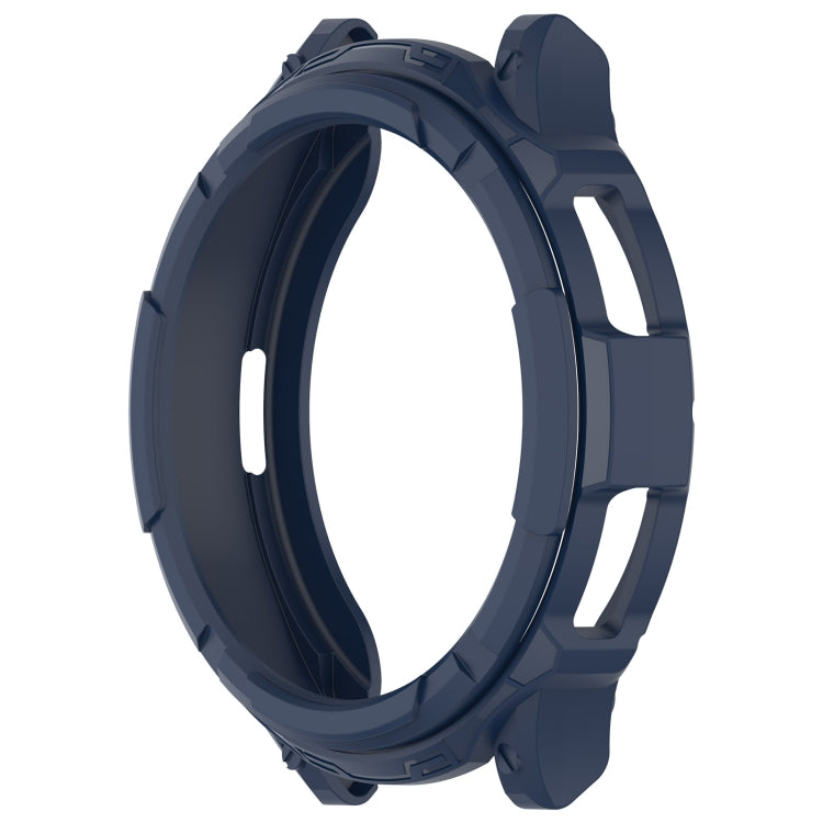 For Samsung Galaxy Watch 6 Classic 43mm Rotating Ring  + TPU Armor Watch Protective Case(Blue) - Watch Cases by PMC TechLife | Online Shopping South Africa | PMC TechLife