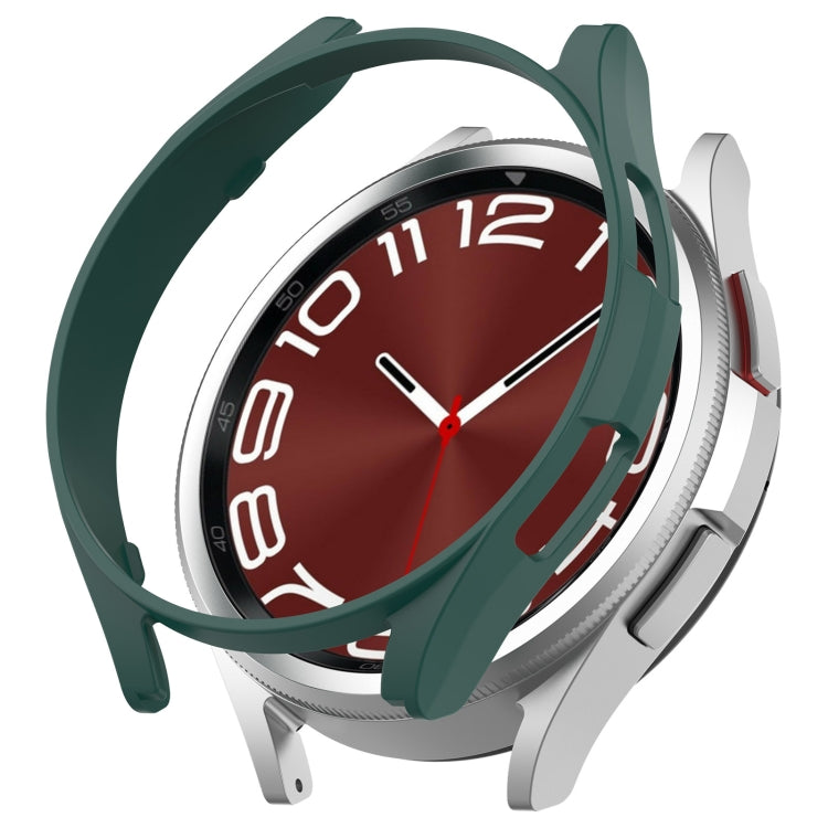 For Samsung Galaxy Watch 6 Classic 47mm Half Coverage Hollow PC Watch Protective Case(Green) - Watch Cases by PMC TechLife | Online Shopping South Africa | PMC TechLife