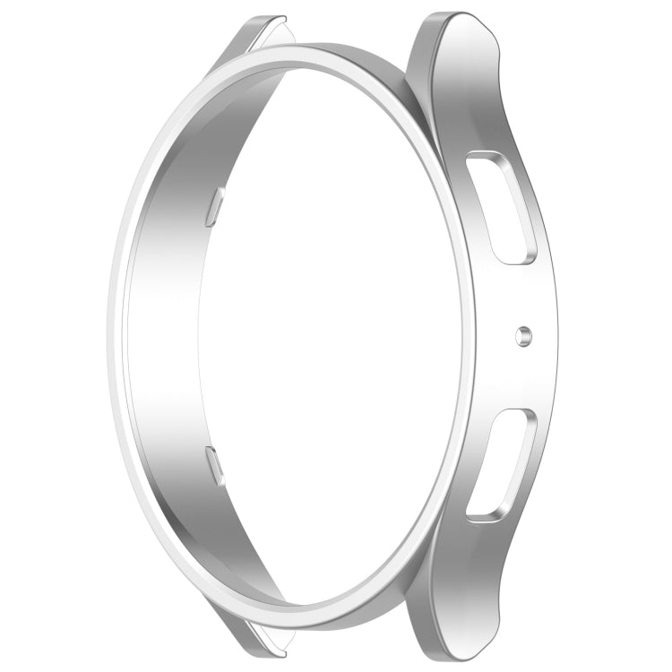 For Samsung Galaxy Watch 6 44mm Half Coverage Hollow PC Watch Protective Case(Silver) - Watch Cases by PMC TechLife | Online Shopping South Africa | PMC TechLife