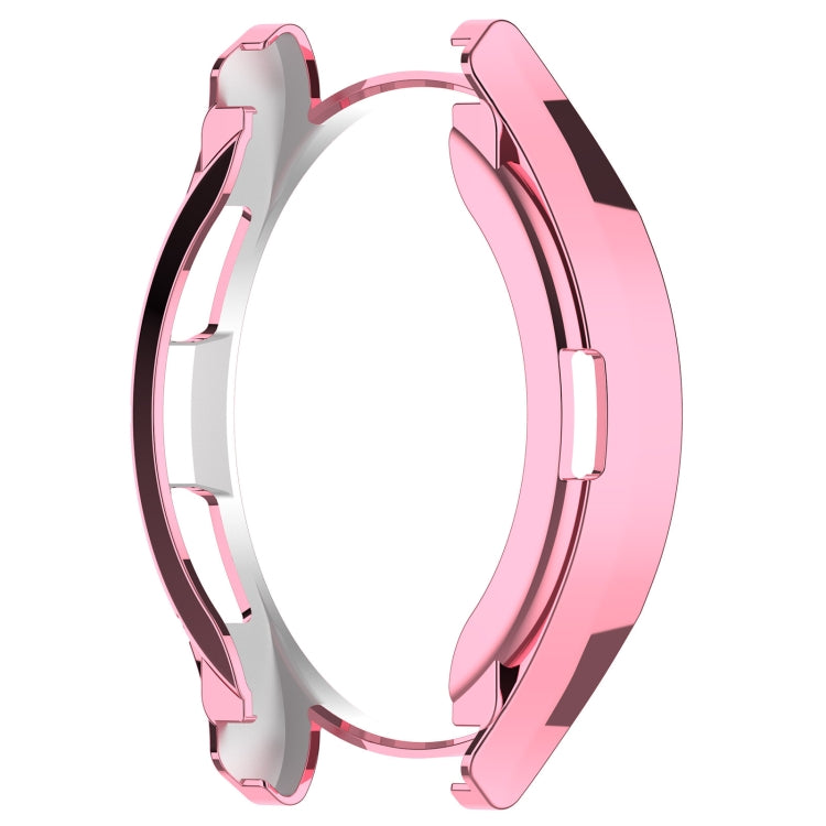 For Samsung Galaxy Watch6 Classic 47mm Electroplated TPU Half Pack Hollow Watch Protective Case(Pink) - free shipping - PMC TechLife - Order now!