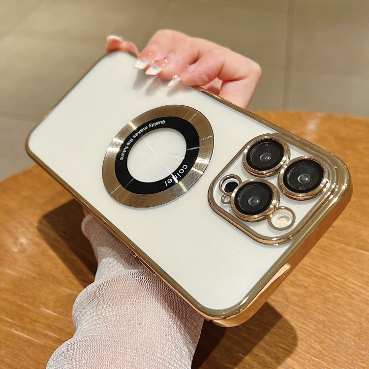 For iPhone 16 Pro Electroplating Magsafe TPU Phone Case(Golden) - iPhone 16 Pro Cases by PMC TechLife | Online Shopping South Africa | PMC TechLife | Buy Now Pay Later Mobicred
