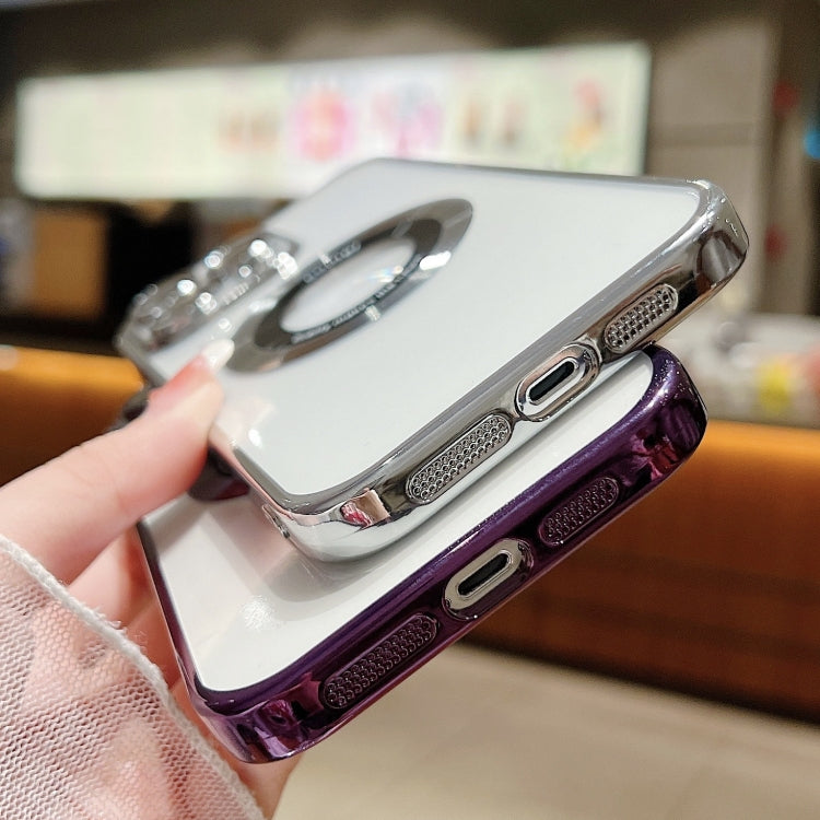 For iPhone 16 Plus Electroplating Magsafe TPU Phone Case(Purple) - iPhone 16 Plus Cases by PMC TechLife | Online Shopping South Africa | PMC TechLife | Buy Now Pay Later Mobicred