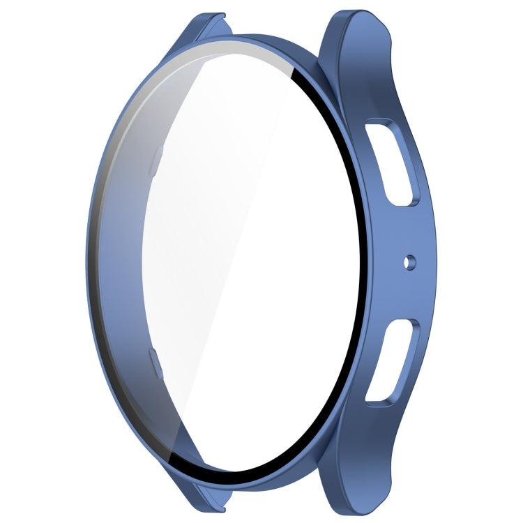 For Samsung Galaxy Watch6 44mm PC + Tempered Film Integrated Watch Protective Case(Midnight Blue) - Watch Cases by PMC TechLife | Online Shopping South Africa | PMC TechLife