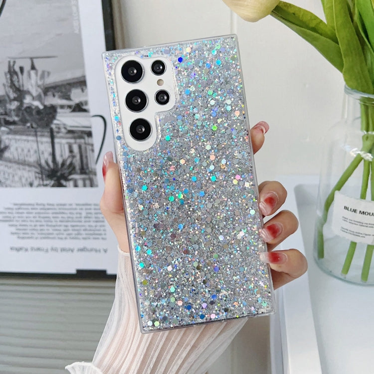 For Samsung Galaxy S24 5G Glitter Sequins Epoxy TPU Phone Case(Silver) - Galaxy S24 5G Cases by PMC TechLife | Online Shopping South Africa | PMC TechLife