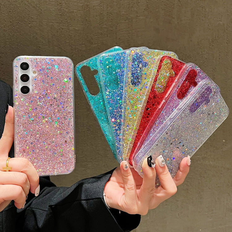 For Samsung Galaxy S24+ 5G Glitter Sequins Epoxy TPU Phone Case(Silver) - Galaxy S24+ 5G Cases by PMC TechLife | Online Shopping South Africa | PMC TechLife