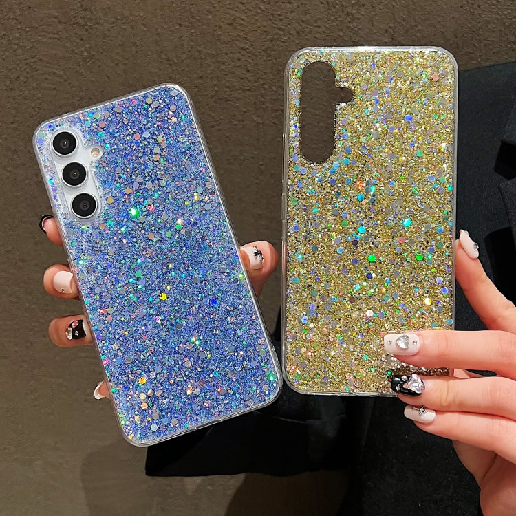 For Samsung Galaxy S24+ 5G Glitter Sequins Epoxy TPU Phone Case(Silver) - Galaxy S24+ 5G Cases by PMC TechLife | Online Shopping South Africa | PMC TechLife