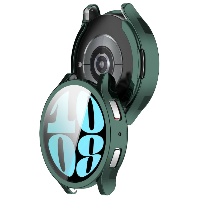 For Samsung Galaxy Watch6 40mm Full Coverage TPU Electroplated Watch Protective Case(Green) - Watch Cases by PMC TechLife | Online Shopping South Africa | PMC TechLife