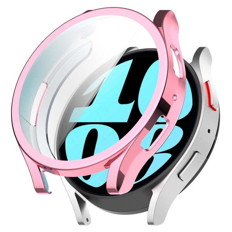 For Samsung Galaxy Watch6 44mm Full Coverage TPU Electroplated Watch Protective Case(Pink) - free shipping - PMC TechLife - Order now!