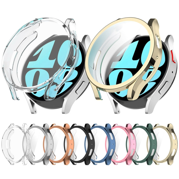 For Samsung Galaxy Watch6 40mm Full Coverage TPU Electroplated Watch Protective Case(Pink) - Watch Cases by PMC TechLife | Online Shopping South Africa | PMC TechLife