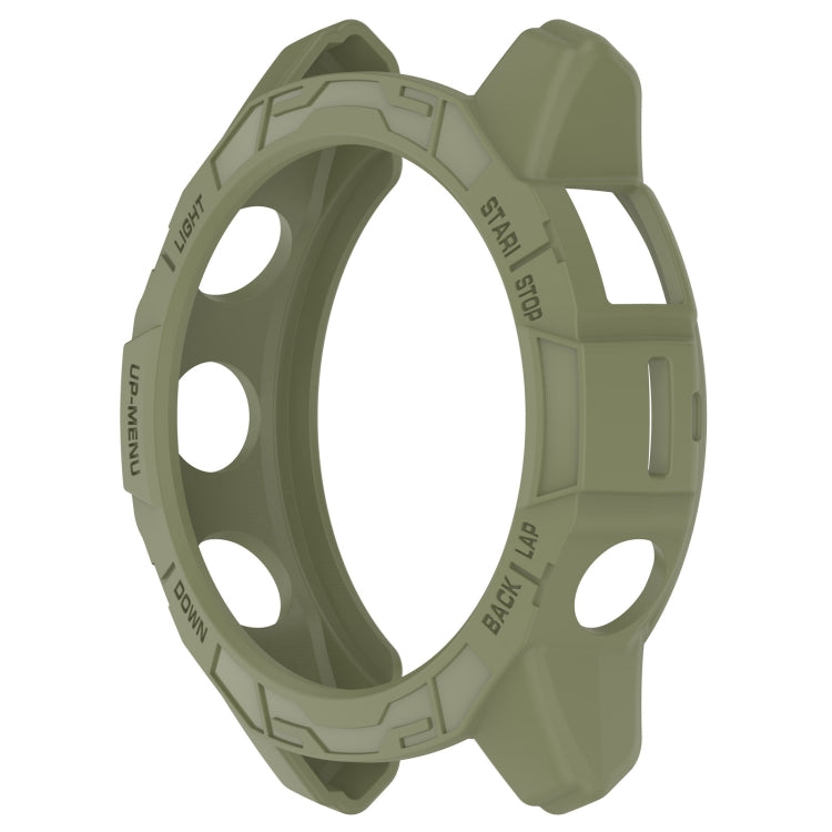 For Garmin Epix Pro / Epix Pro Gen 2 51mm / Fenix 7X / 7X Pro Armored TPU Half Wrapped Watch Protective Case(Green) - Watch Cases by PMC TechLife | Online Shopping South Africa | PMC TechLife | Buy Now Pay Later Mobicred