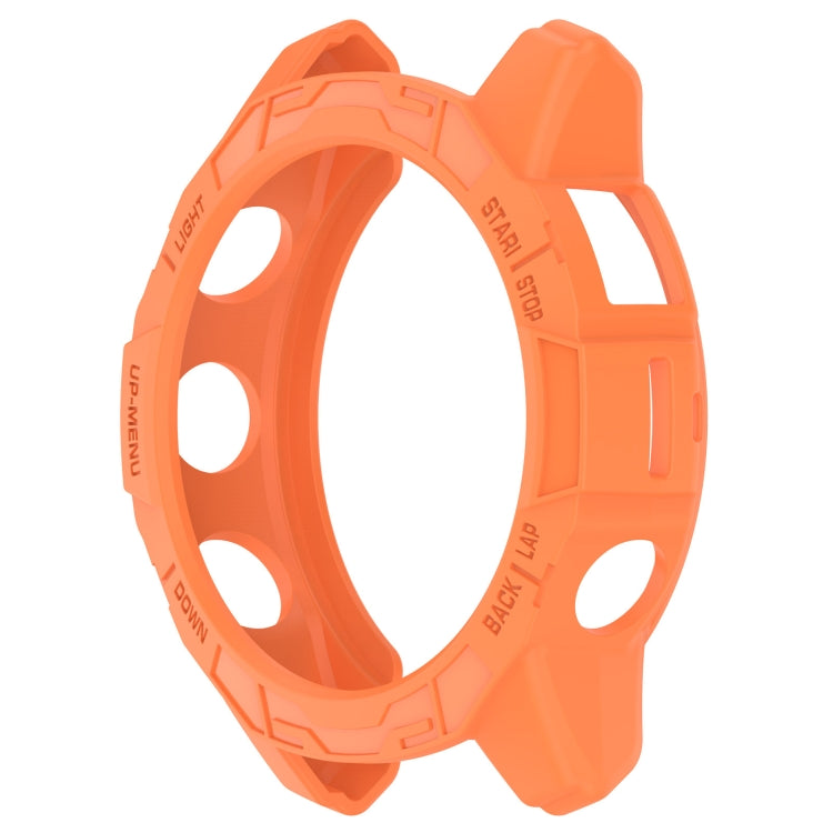 For Garmin Epix Pro 42mm / Fenix 7S / 7S Pro Armored TPU Half Wrapped Watch Protective Case(Orange) - Watch Cases by PMC TechLife | Online Shopping South Africa | PMC TechLife