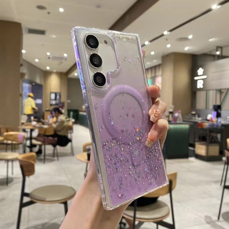 For Samsung Galaxy S23+ 5G Magsafe Glitter TPU Phone Protective Case(Purple) - Galaxy S23+ 5G Cases by PMC TechLife | Online Shopping South Africa | PMC TechLife