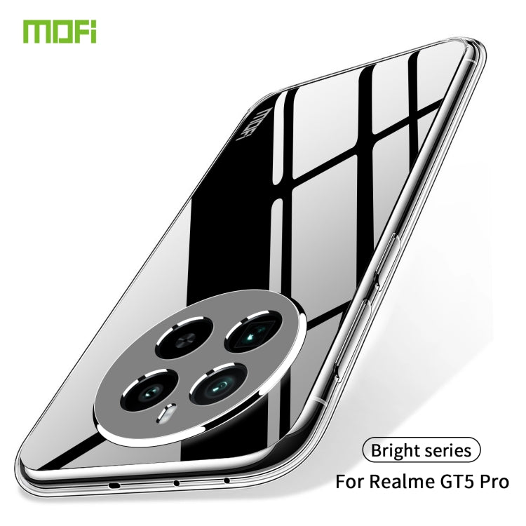 For Realme GT5 Pro MOFI Ming Series Ultra-thin TPU Phone Case(Transparent) - GT5 Pro Cases by MOFI | Online Shopping South Africa | PMC TechLife