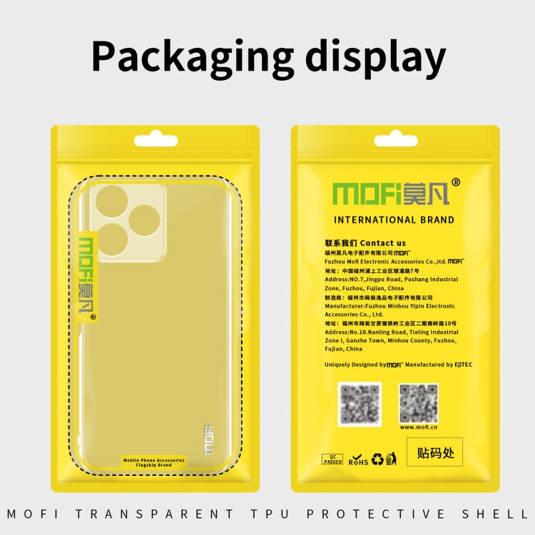 For Realme 12 Pro/ 12 Pro+ MOFI Ming Series Ultra-thin TPU Phone Case(Transparent) - Realme Cases by MOFI | Online Shopping South Africa | PMC TechLife
