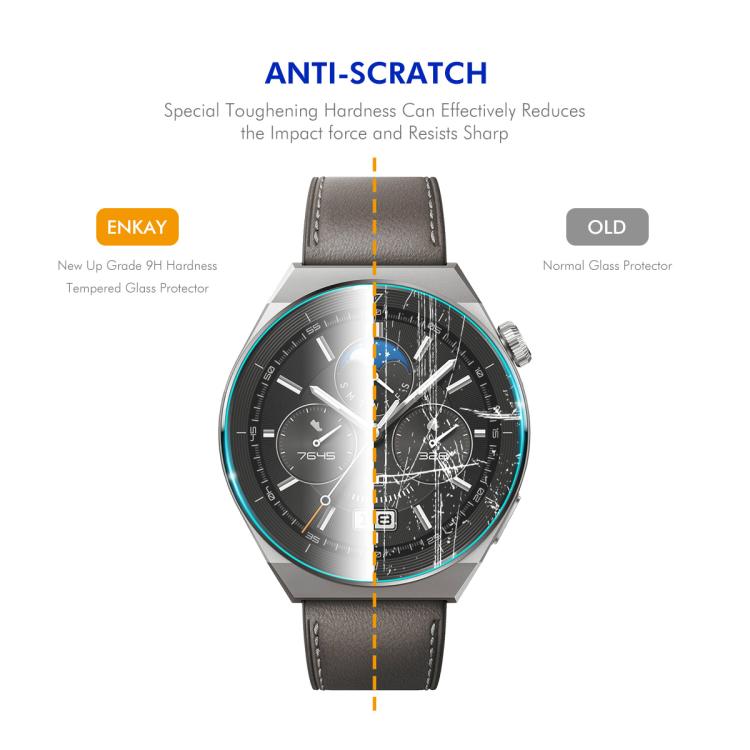 For Samsung Galaxy Watch8 44mm 2pcs ENKAY 0.2mm 9H Tempered Glass Screen Protector Watch Film - free shipping - PMC TechLife - Order now!