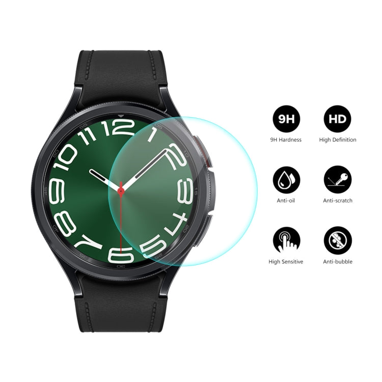 For Samsung Galaxy Watch6 Classic / Ultra 47mm 10pcs ENKAY 0.2mm 9H Tempered Glass Screen Protector Watch Film - Screen Protector by ENKAY | Online Shopping South Africa | PMC TechLife | Buy Now Pay Later Mobicred
