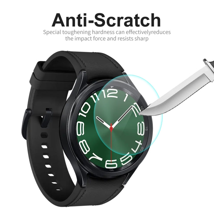 For Samsung Galaxy Watch6 Classic / Ultra 47mm 10pcs ENKAY 0.2mm 9H Tempered Glass Screen Protector Watch Film - Screen Protector by ENKAY | Online Shopping South Africa | PMC TechLife | Buy Now Pay Later Mobicred
