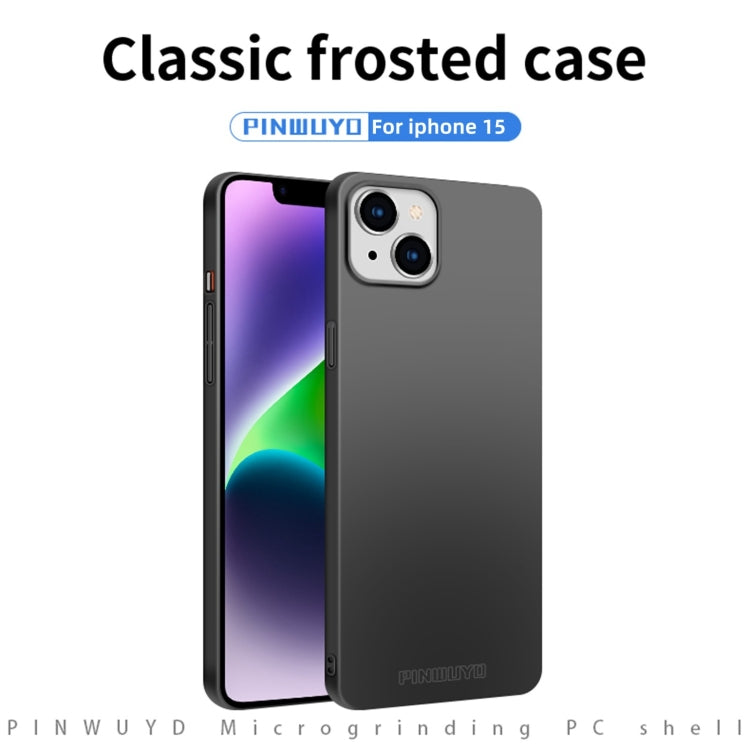 For iPhone 15 PINWUYO Micro-Frosted PC Ultra-thin Hard Phone Case with Magsafe Magnetic Ring(Rose Gold) - iPhone 15 Cases by PINWUYO | Online Shopping South Africa | PMC TechLife | Buy Now Pay Later Mobicred