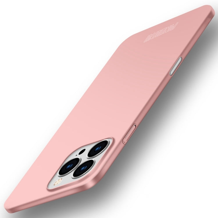 For iPhone 16 Pro PINWUYO Micro-Frosted PC Ultra-thin Hard Phone Case with Magsafe Magnetic Ring(Rose Gold) - iPhone 16 Pro Cases by PINWUYO | Online Shopping South Africa | PMC TechLife | Buy Now Pay Later Mobicred