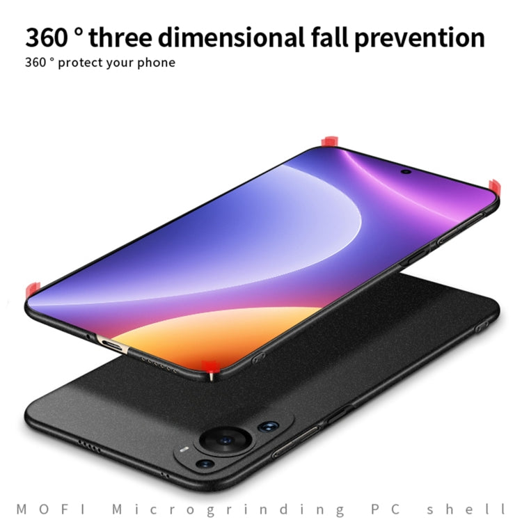For Xiaomi Redmi Note 12 Turbo /Poco F5 5G MOFI Fandun Series Frosted PC Ultra-thin All-inclusive Phone Case(Green) - Xiaomi Cases by MOFI | Online Shopping South Africa | PMC TechLife