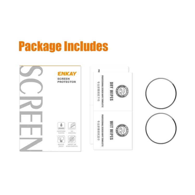 For Samsung Galaxy Watch6 / Watch7 40mm 2pcs ENKAY 3D Full Coverage Soft PC Edge PMMA HD Screen Film - free shipping - PMC TechLife - Order now!