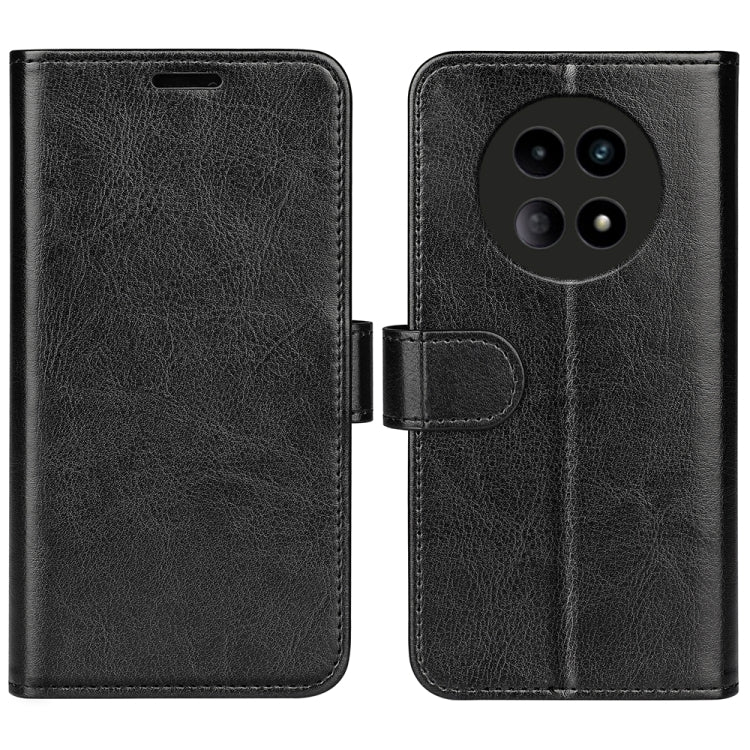 For Realme 12 5G R64 Texture Horizontal Flip Leather Phone Case(Black) - Realme Cases by PMC TechLife | Online Shopping South Africa | PMC TechLife | Buy Now Pay Later Mobicred