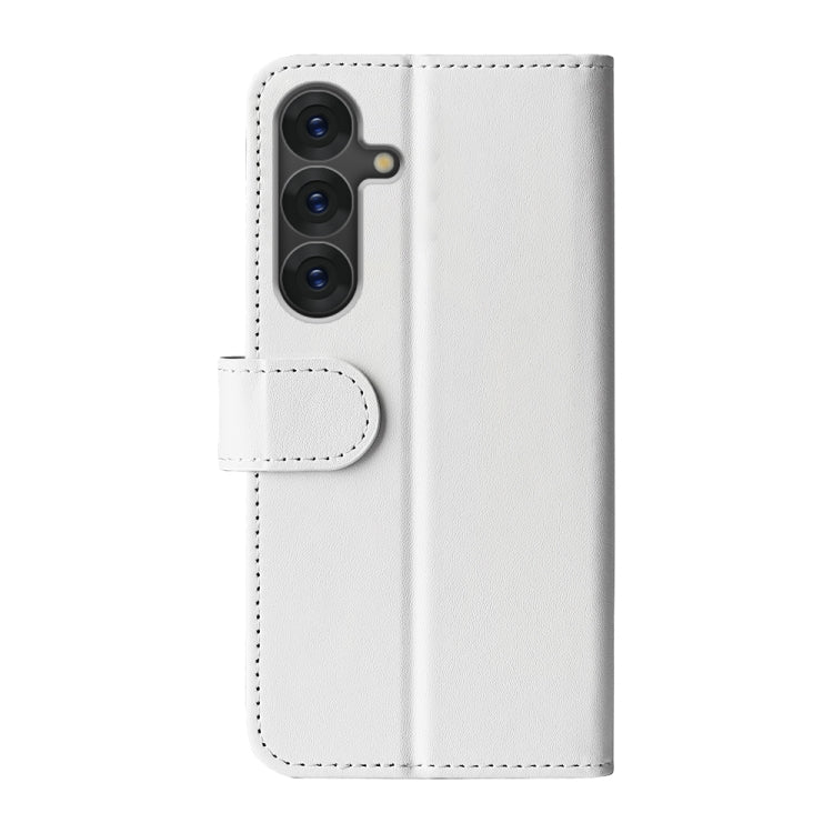 For Samsung Galaxy S25+ 5G R64 Texture Horizontal Flip Leather Phone Case(White) - Galaxy S25+ 5G Cases by PMC Jewellery | Online Shopping South Africa | PMC Jewellery | Buy Now Pay Later Mobicred