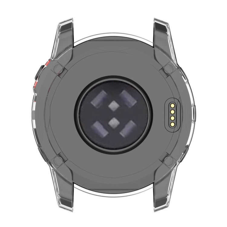 For Garmin Epix Pro 42mm Half-Package TPU Watch Protective Case(Transparent Orange) - Watch Cases by PMC TechLife | Online Shopping South Africa | PMC TechLife | Buy Now Pay Later Mobicred