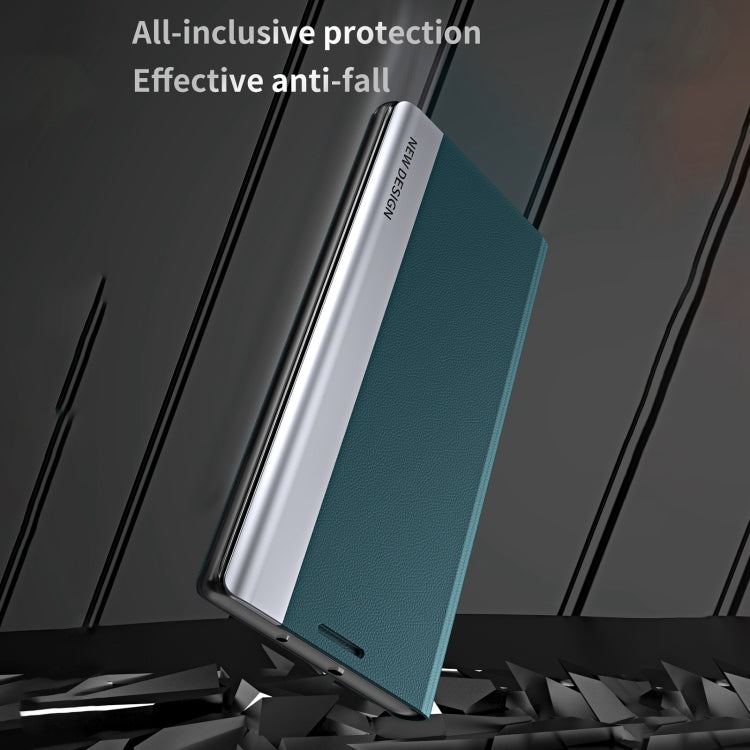 For iPhone 16 Plus Side Electroplated Adsorption Leather Phone Case(Silver) - free shipping - PMC TechLife - Order now!