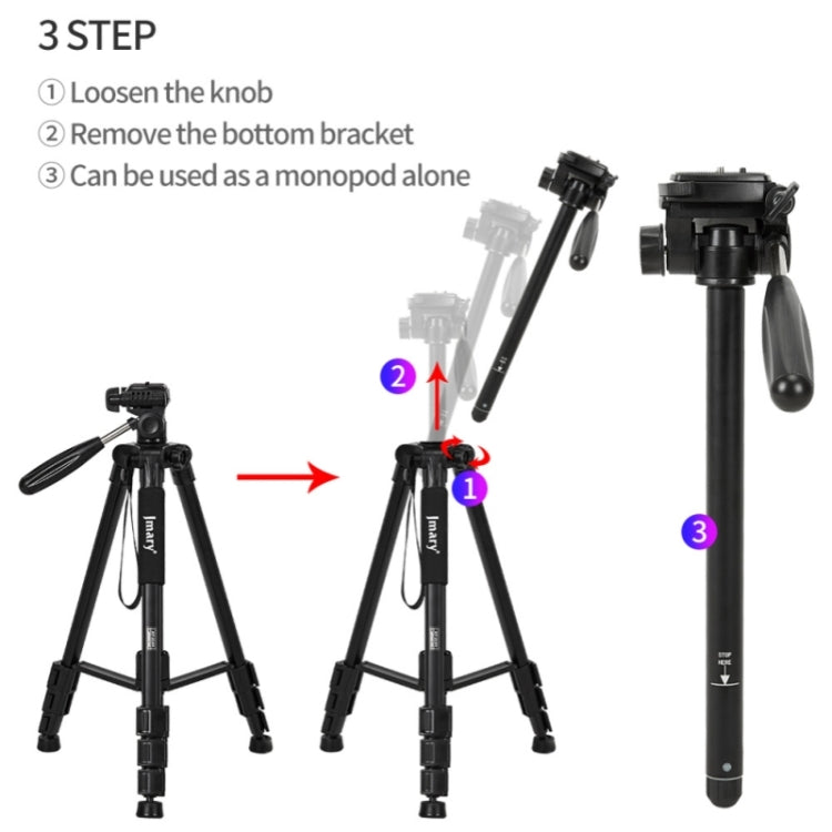 JMARY KP2254 Three colors are available Cell Phone SLR Outdoor Photography Tripod Stand(Black) - free shipping - PMC TechLife - Order now!