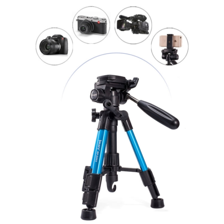JMARY KP-2203 Portable Aluminum Alloy Telescopic SLR Camera Phone Photography Tripod(Black) - Tripods by Jmary | Online Shopping South Africa | PMC TechLife | Buy Now Pay Later Mobicred