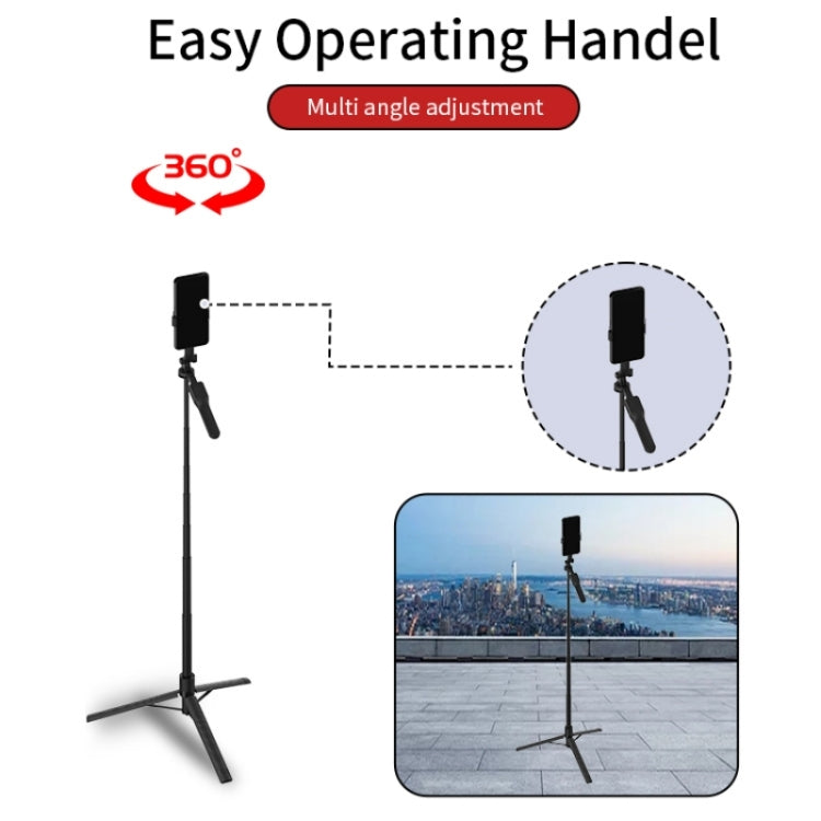 JMARY KT239 Rotation Design Camera Mount Holder 1.75m Telescopic Phone Selfie Stick Tripod - Tripods by Jmary | Online Shopping South Africa | PMC TechLife | Buy Now Pay Later Mobicred