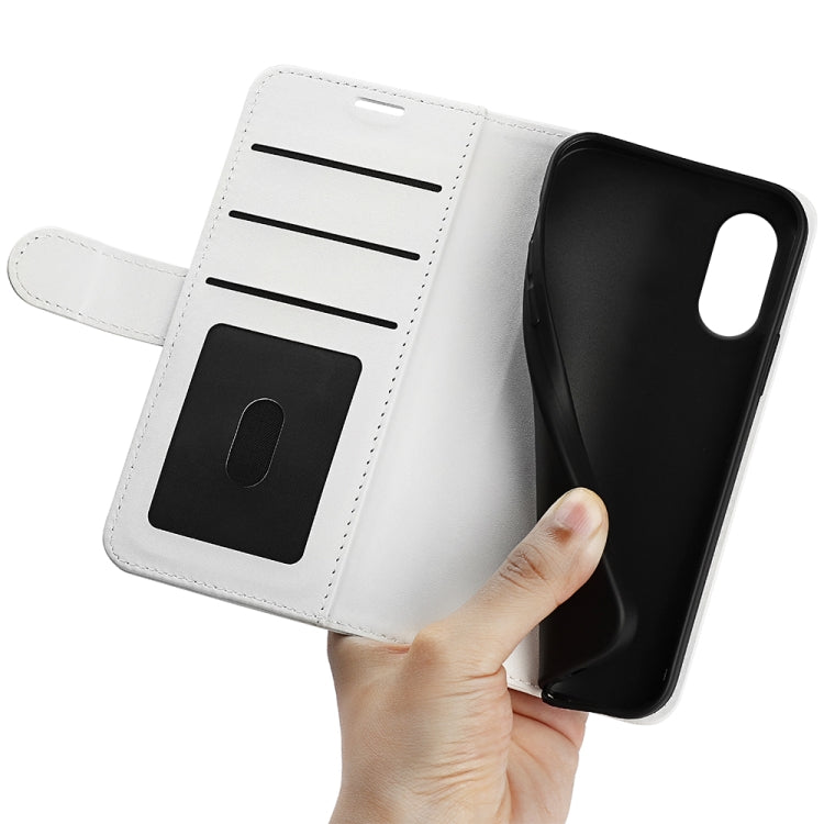 For Motorola Moto G Play 2024 R64 Texture Horizontal Flip Leather Phone Case(White) - Motorola Cases by PMC Jewellery | Online Shopping South Africa | PMC Jewellery | Buy Now Pay Later Mobicred