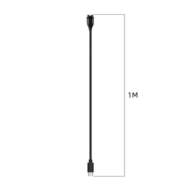 For Garmin Epix Gen 2 Type-C Port Watch Charger With Data Transmission(Black) - Charger by PMC TechLife | Online Shopping South Africa | PMC TechLife | Buy Now Pay Later Mobicred