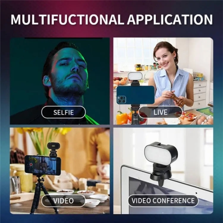 JMARY FM-16RGB Mini Portable Rechargeable RGB Video Conference Photography LED Fill Light -  by Jmary | Online Shopping South Africa | PMC TechLife | Buy Now Pay Later Mobicred