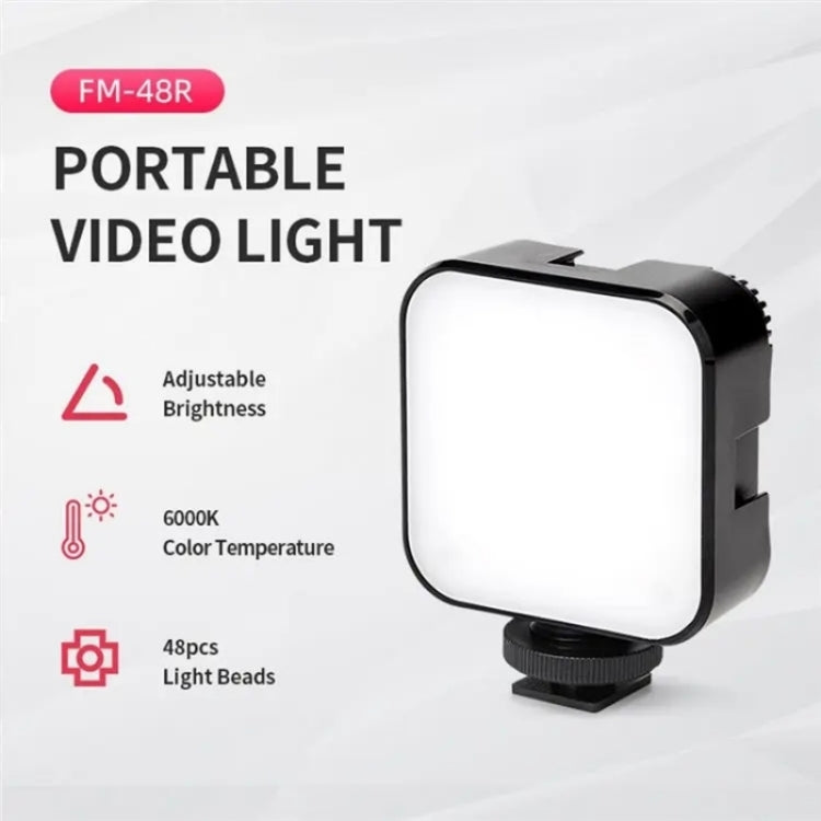 JMARY FM-48R Dimmable Photography LED Fill Light Portable Mini Camera Phone Fill Light -  by Jmary | Online Shopping South Africa | PMC TechLife | Buy Now Pay Later Mobicred