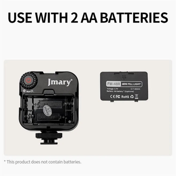 JMARY FM-48R Dimmable Photography LED Fill Light Portable Mini Camera Phone Fill Light -  by Jmary | Online Shopping South Africa | PMC TechLife | Buy Now Pay Later Mobicred