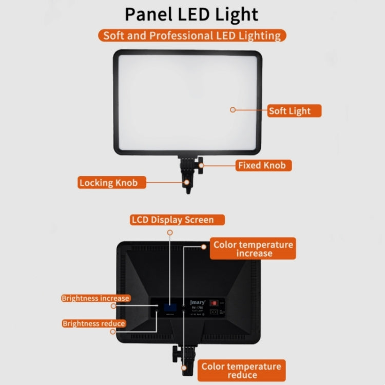 Jmary FM-17RS Video Conferencing Panel Studio Soft Light Photography LED Video Light - free shipping - PMC TechLife - Order now!